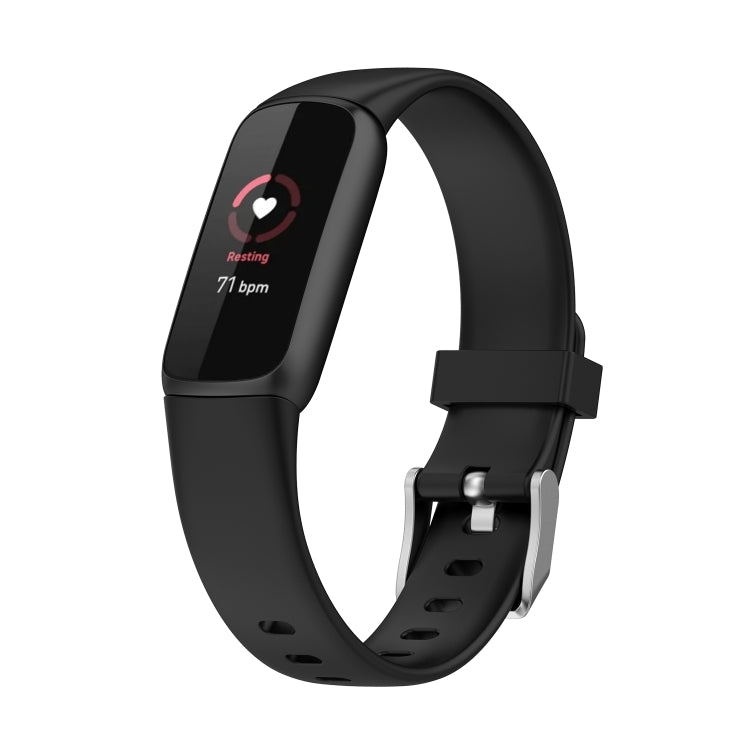 For Fitbit Luxe xDFind Silicone Watch Band, Size:S(Black) by xDfind