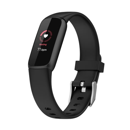 For Fitbit Luxe xDFind Silicone Watch Band, Size:S(Black) by xDfind