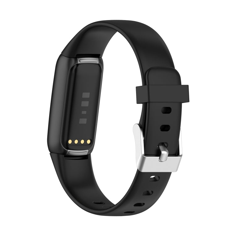 For Fitbit Luxe xDFind Silicone Watch Band, Size:S(Black) by xDfind