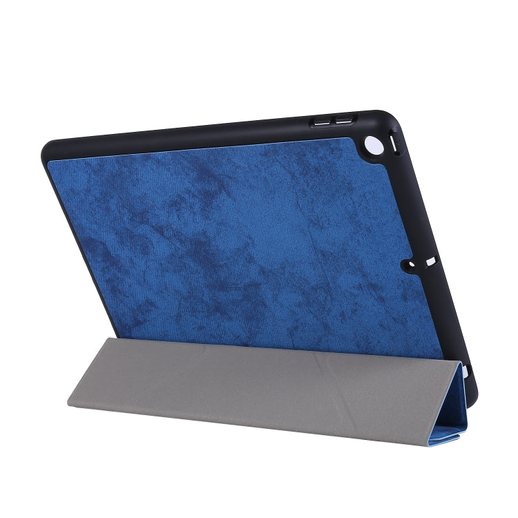For iPad 10.2 2021 / 2020 / 2019 / iPad 10.2 2020 Silk Texture Horizontal Deformation Flip Leather Case with Holder & Pen Slot(Blue) - iPad 10.2 Cases by buy2fix | Online Shopping UK | buy2fix