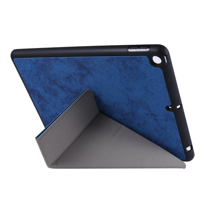 For iPad 10.2 2021 / 2020 / 2019 / iPad 10.2 2020 Silk Texture Horizontal Deformation Flip Leather Case with Holder & Pen Slot(Blue) - iPad 10.2 Cases by buy2fix | Online Shopping UK | buy2fix