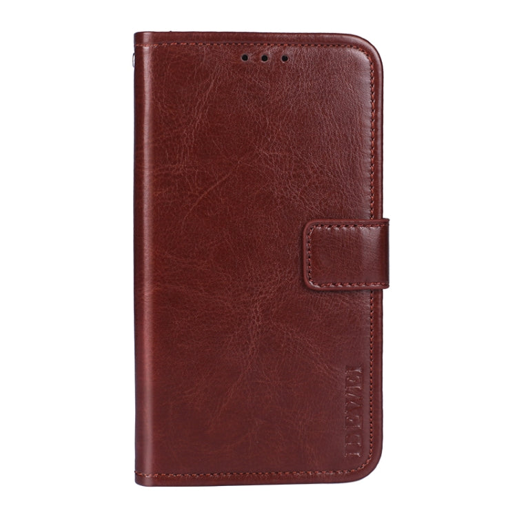 For Asus Zenfone 8 Flip idewei Crazy Horse Texture Horizontal Flip Leather Case with Holder & Card Slots & Wallet(Brown) - ASUS Cases by idewei | Online Shopping UK | buy2fix