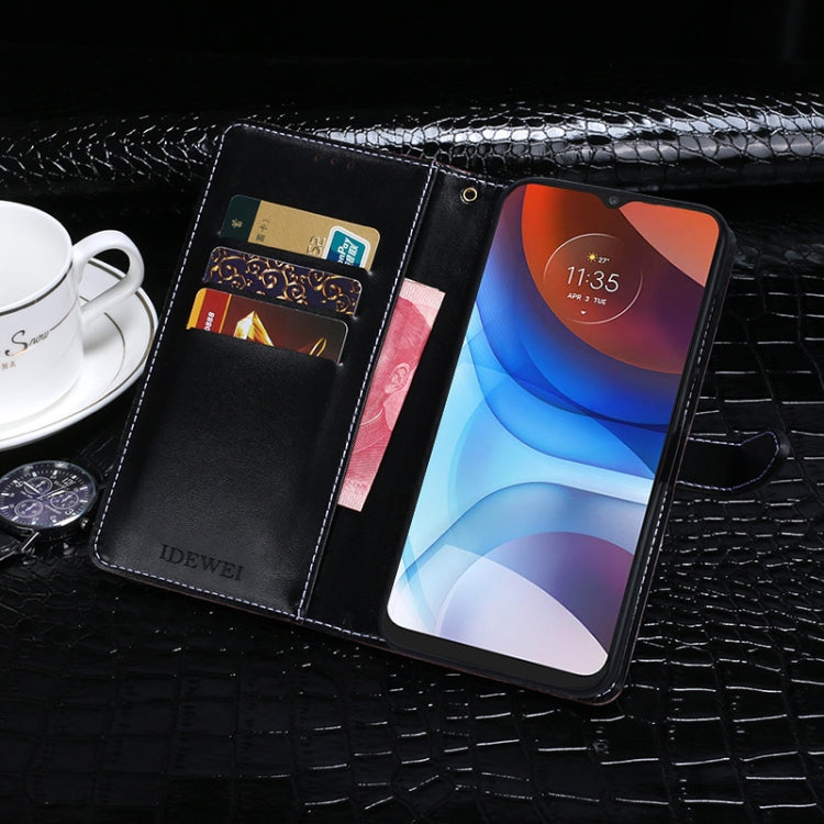 For Lenovo K13 idewei Crocodile Texture Horizontal Flip Leather Case with Holder & Card Slots & Wallet(Dark Blue) - Lenovo by idewei | Online Shopping UK | buy2fix