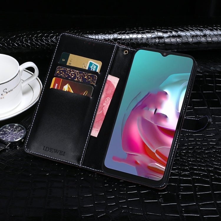 For Lenovo K13 Note idewei Crocodile Texture Horizontal Flip Leather Case with Holder & Card Slots & Wallet(Dark Blue) - Lenovo by idewei | Online Shopping UK | buy2fix