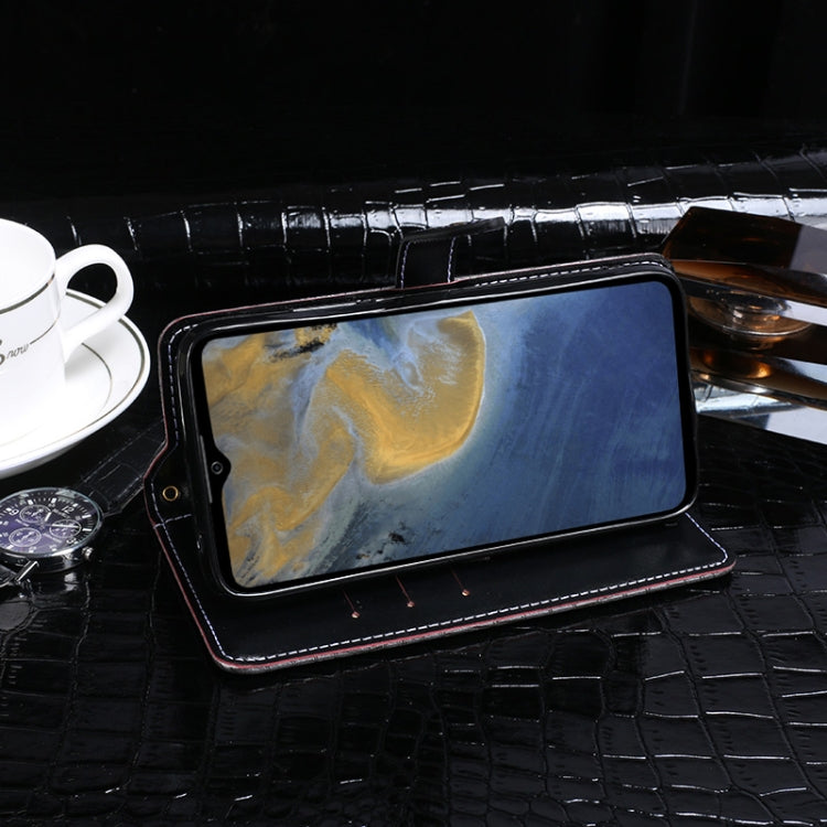 For ZTE Blade A71 idewei Crocodile Texture Horizontal Flip Leather Case with Holder & Card Slots & Wallet(Dark Blue) - ZTE Cases by idewei | Online Shopping UK | buy2fix