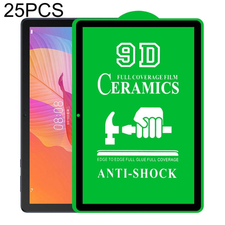 For Huawei MatePad T10s 10.1 inch 25 PCS 9D Full Screen Full Glue Ceramic Film - For Huawei MediaPad by buy2fix | Online Shopping UK | buy2fix