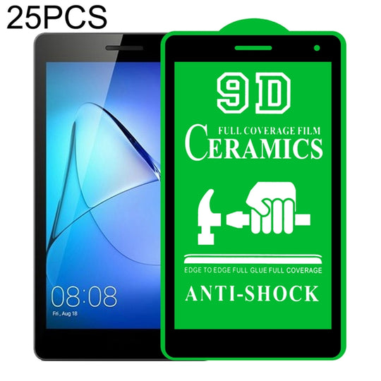 For Huawei MediaPad T3 8.0 inch 25 PCS 9D Full Screen Full Glue Ceramic Film