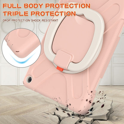 Silicone + PC Protective Case with Holder & Shoulder Strap For Amazon Kindle Fire HD 10 2021(Rose Gold) - Amazon by buy2fix | Online Shopping UK | buy2fix