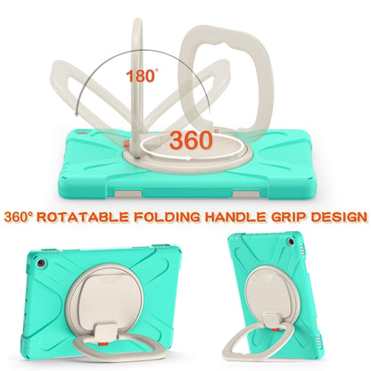 Silicone + PC Protective Case with Holder & Shoulder Strap For Amazon Kindle Fire HD 10 2021(Mint Green) - Amazon by buy2fix | Online Shopping UK | buy2fix