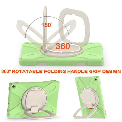 Silicone + PC Protective Case with Holder & Shoulder Strap For Amazon Kindle Fire HD 10 2021(Matcha Green) - Amazon by buy2fix | Online Shopping UK | buy2fix