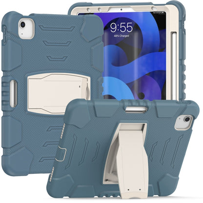 3-Layer PC + Silicone Shockproof Tablet Case with Holder For iPad Air 2020 / 2022 10.9 / Pro 11 2022 / 2021 / 2020 / 2018(Cornflower Blue) - iPad Air (2022) / (2020) 10.9 Cases by buy2fix | Online Shopping UK | buy2fix