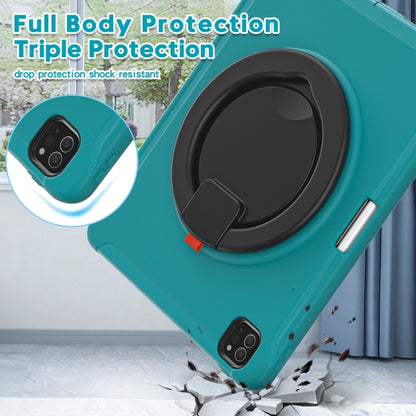 Shockproof TPU + PC Protective Case with 360 Degree Rotation Foldable Handle Grip Holder & Pen Slot For iPad Pro 12.9 2020 / 2018(Blue) - More iPad Cases by buy2fix | Online Shopping UK | buy2fix