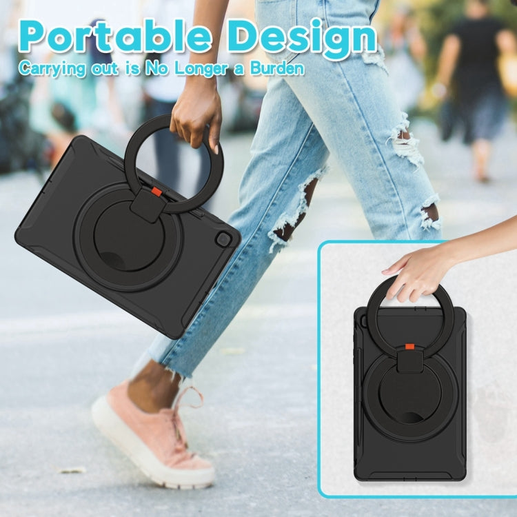 Shockproof TPU + PC Protective Case with 360 Degree Rotation Foldable Handle Grip Holder & Pen Slot For Samsung Galaxy Tab S6 Lite 10.4 inch P610(Black) - Tab S6 Lite P610 / P615 by buy2fix | Online Shopping UK | buy2fix