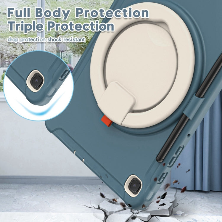 Shockproof TPU + PC Protective Case with 360 Degree Rotation Foldable Handle Grip Holder & Pen Slot For Samsung Galaxy Tab S6 Lite 10.4 inch P610(Cornflower Blue) - Tab S6 Lite P610 / P615 by buy2fix | Online Shopping UK | buy2fix