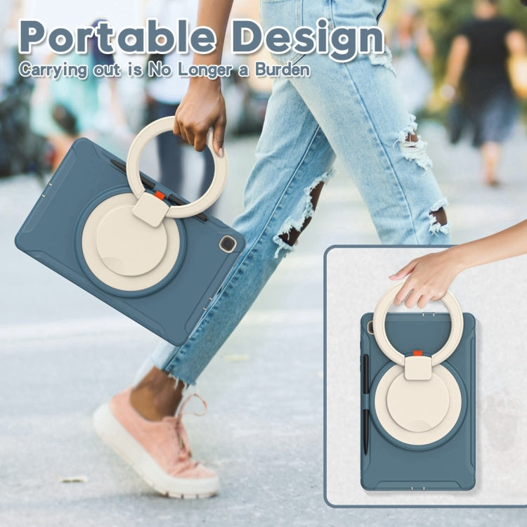 Shockproof TPU + PC Protective Case with 360 Degree Rotation Foldable Handle Grip Holder & Pen Slot For Samsung Galaxy Tab S6 Lite 10.4 inch P610(Cornflower Blue) - Tab S6 Lite P610 / P615 by buy2fix | Online Shopping UK | buy2fix