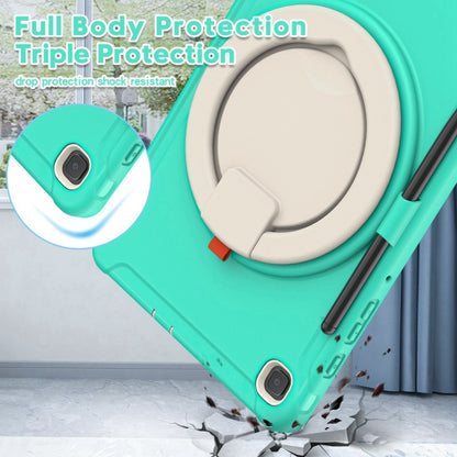 Shockproof TPU + PC Protective Case with 360 Degree Rotation Foldable Handle Grip Holder & Pen Slot For Samsung Galaxy Tab S6 Lite 10.4 inch P610(Mint Green) - Tab S6 Lite P610 / P615 by buy2fix | Online Shopping UK | buy2fix