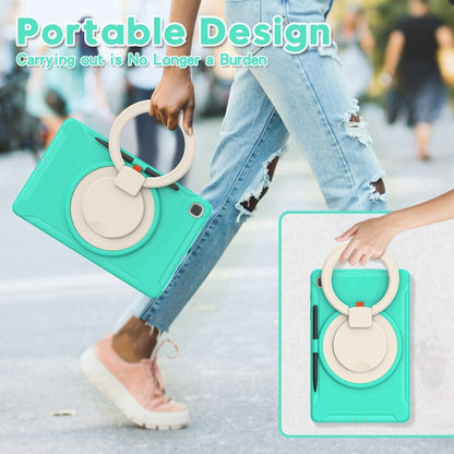 Shockproof TPU + PC Protective Case with 360 Degree Rotation Foldable Handle Grip Holder & Pen Slot For Samsung Galaxy Tab S6 Lite 10.4 inch P610(Mint Green) - Tab S6 Lite P610 / P615 by buy2fix | Online Shopping UK | buy2fix