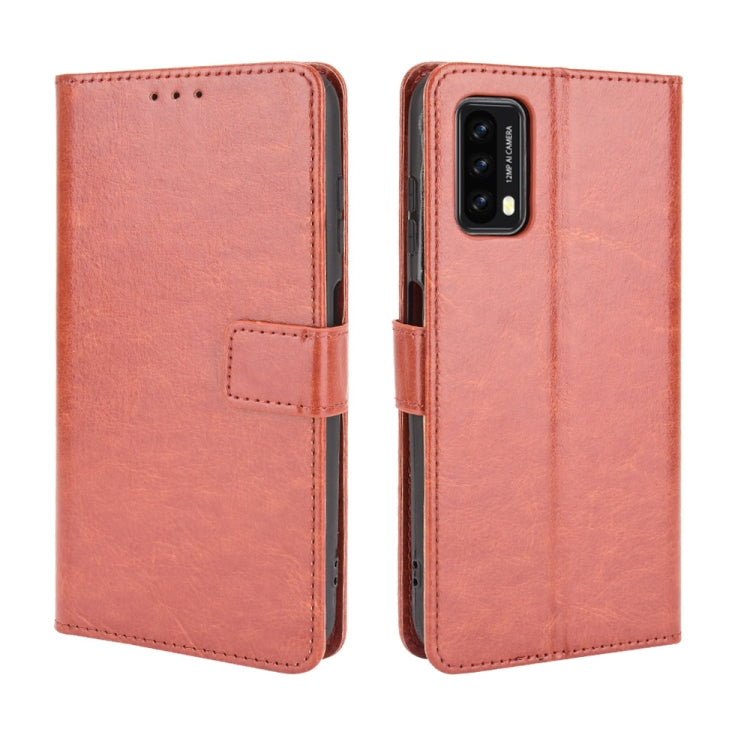 For Blackview A90 Crazy Horse Texture Horizontal Flip Leather Case with Holder & Card Slots & Lanyard(Brown) - More Brand by buy2fix | Online Shopping UK | buy2fix