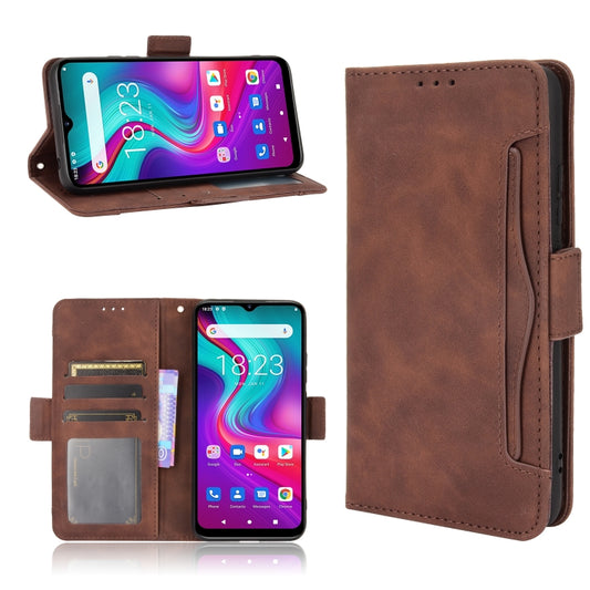 For Doogee X96 Pro Skin Feel Calf Pattern Horizontal Flip Leather Case with Holder & Card Slots & Photo Frame(Brown) by buy2fix