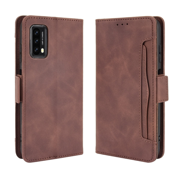 For Blackview A90 Skin Feel Calf Pattern Horizontal Flip Leather Case with Holder & Card Slots & Photo Frame(Brown) - More Brand by buy2fix | Online Shopping UK | buy2fix