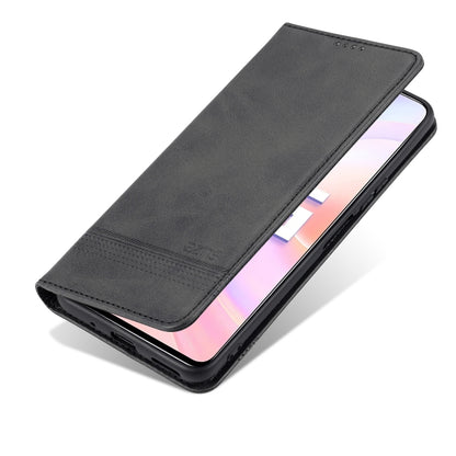 For Honor 50 SE AZNS Magnetic Calf Texture Horizontal Flip Leather Case with Card Slots & Holder & Wallet(Black) - Honor Cases by AZNS | Online Shopping UK | buy2fix