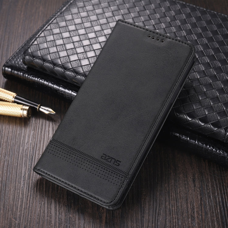 For Honor 50 SE AZNS Magnetic Calf Texture Horizontal Flip Leather Case with Card Slots & Holder & Wallet(Black) - Honor Cases by AZNS | Online Shopping UK | buy2fix