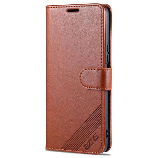 For Honor X20 SE AZNS Sheepskin Texture Horizontal Flip Leather Case with Holder & Card Slots & Wallet(Brown) - Honor Cases by AZNS | Online Shopping UK | buy2fix