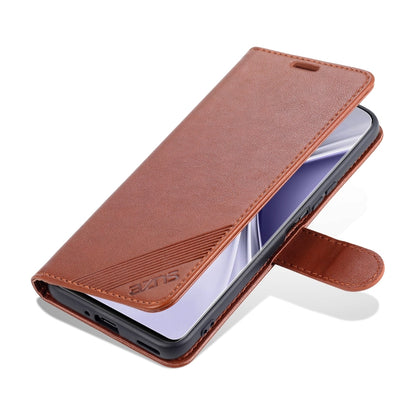 For Honor X20 SE AZNS Sheepskin Texture Horizontal Flip Leather Case with Holder & Card Slots & Wallet(Brown) - Honor Cases by AZNS | Online Shopping UK | buy2fix