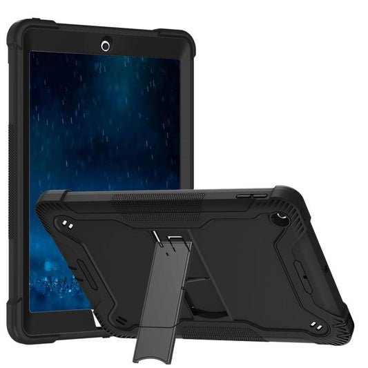 Silicone + PC Shockproof Protective Case with Holder For iPad 9.7 inch (2017/2018)(Black) by buy2fix