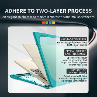 TPU + PC Two-color Anti-fall Laptop Protective Case For Microsoft Surface Go 1 / 2 12.4 1943 / 2013(Sky Blue) - Microsoft by buy2fix | Online Shopping UK | buy2fix