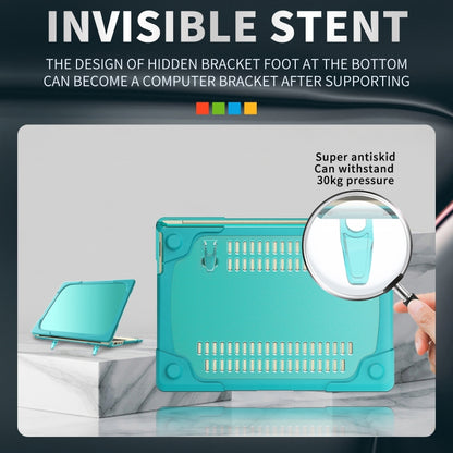 TPU + PC Two-color Anti-fall Laptop Protective Case For Microsoft Surface Go 1 / 2 12.4 1943 / 2013(Sky Blue) - Microsoft by buy2fix | Online Shopping UK | buy2fix