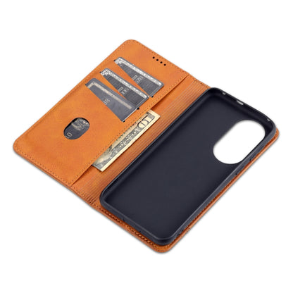 For Huawei P50 AZNS Magnetic Calf Texture Horizontal Flip Leather Case with Card Slots & Holder & Wallet(Dark Green) - Huawei Cases by AZNS | Online Shopping UK | buy2fix