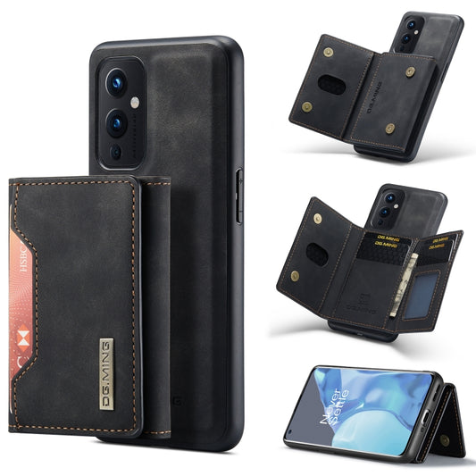 For OnePlus 9 (EU/NA) DG.MING M2 Series 3-Fold Multi Card Bag Back Cover Shockproof Case with Wallet & Holder Function(Black) - OnePlus Cases by DG.MING | Online Shopping UK | buy2fix