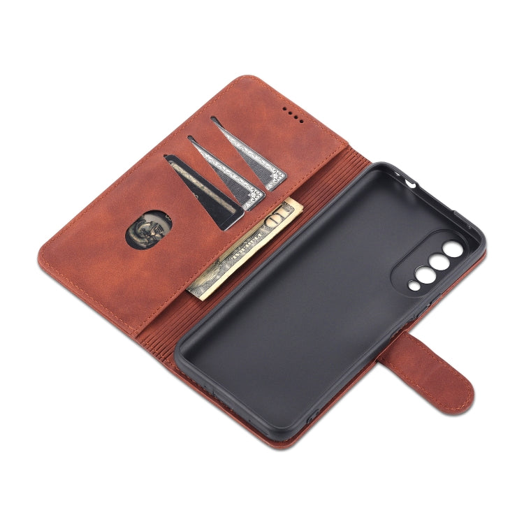 For Honor X20 SE AZNS Skin Feel Calf Texture Horizontal Flip Leather Case with Card Slots & Holder & Wallet(Rose Gold) - Honor Cases by AZNS | Online Shopping UK | buy2fix