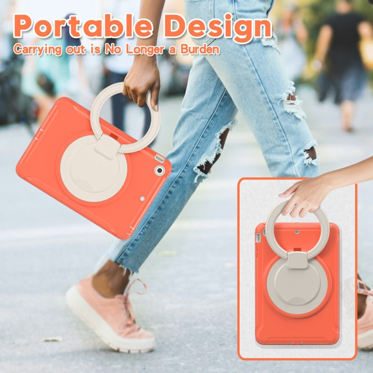 Shockproof TPU + PC Protective Case with 360 Degree Rotation Foldable Handle Grip Holder & Pen Slot For iPad mini 3 / 2 / 1(Living Coral) - iPad Mini 4 & 3 & 2 & 1 Cases by buy2fix | Online Shopping UK | buy2fix
