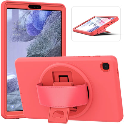 For Samsung Galaxy Tab A7 Lite 8.7 T220 360 Degree Rotation PC + TPU Protective Case with Holder & Hand-strap & Pen Slot(Pink) - Tab A7 Lite T220 / T225 by buy2fix | Online Shopping UK | buy2fix