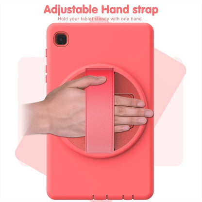 For Samsung Galaxy Tab A7 Lite 8.7 T220 360 Degree Rotation PC + TPU Protective Case with Holder & Hand-strap & Pen Slot(Pink) - Tab A7 Lite T220 / T225 by buy2fix | Online Shopping UK | buy2fix