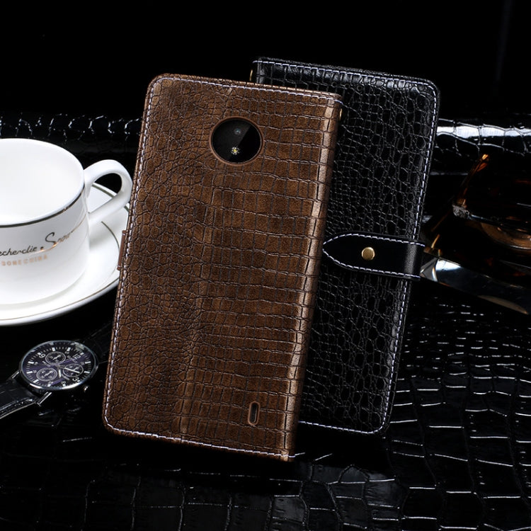 For Nokia C20 idewei Crocodile Texture Horizontal Flip Leather Case with Holder & Card Slots & Wallet(Black) - Nokia Cases by idewei | Online Shopping UK | buy2fix