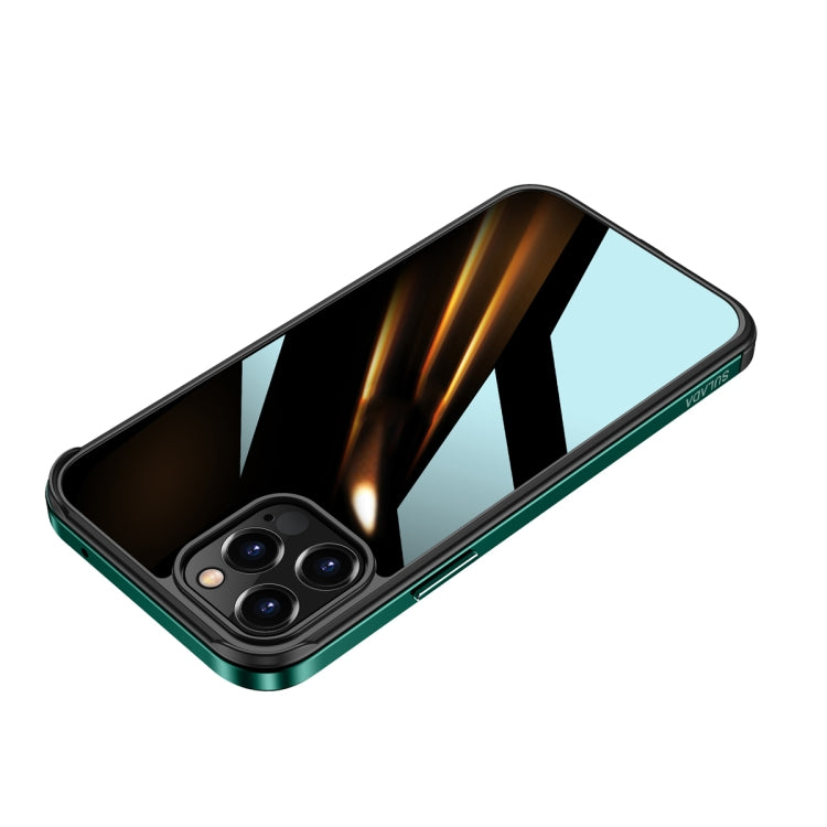For iPhone 11 SULADA Shockproof Aviation Aluminum Metal Frame + Nano Glass + TPU Protective Case (Dark Night Green) - iPhone 11 Cases by SULADA | Online Shopping UK | buy2fix
