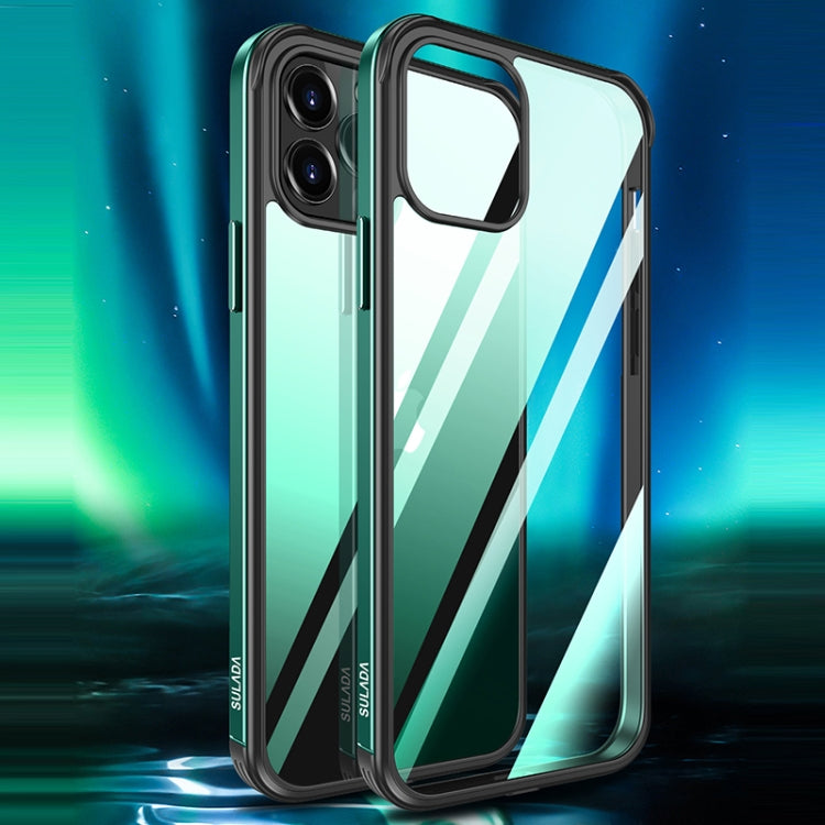 For iPhone 11 Pro SULADA Shockproof Aviation Aluminum Metal Frame + Nano Glass + TPU Protective Case (Dark Blue) - iPhone 11 Pro Cases by SULADA | Online Shopping UK | buy2fix