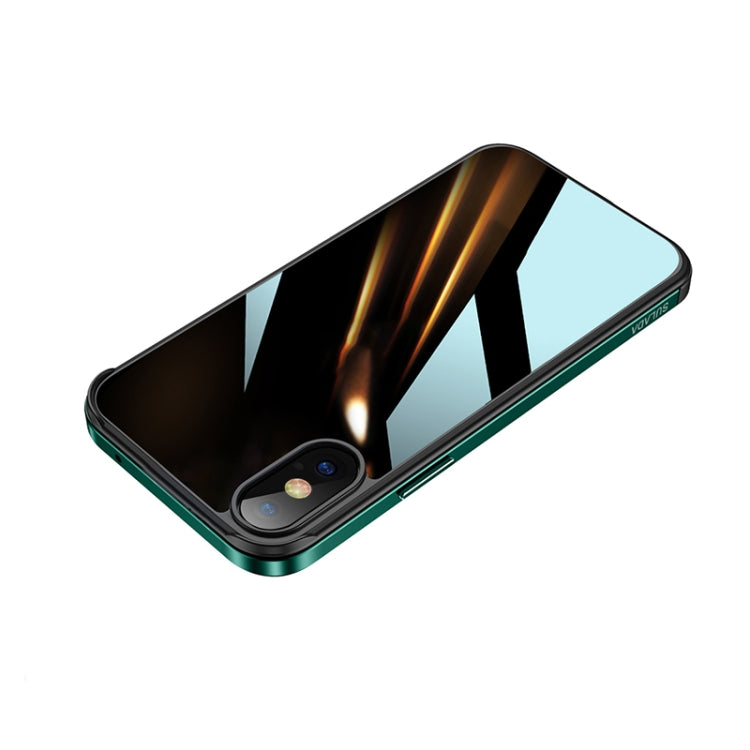 For iPhone XR SULADA Shockproof Aviation Aluminum Metal Frame + Nano Glass + TPU Protective Case(Dark Night Green) - More iPhone Cases by SULADA | Online Shopping UK | buy2fix