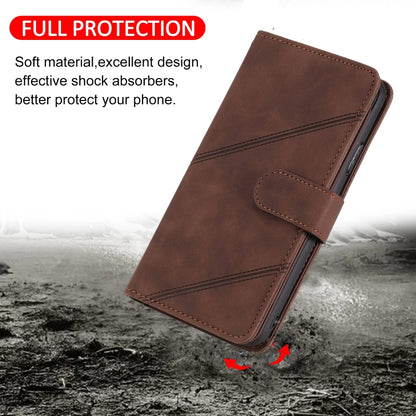 For Xiaomi Redmi Note 9 Pro/Note 9S Skin Feel Business Horizontal Flip PU Leather Case with Holder & Multi-Card Slots & Wallet & Lanyard & Photo Frame(Brown) - Xiaomi Cases by buy2fix | Online Shopping UK | buy2fix