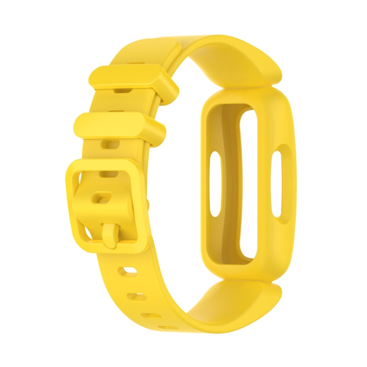 xDfind For Fitbit Ace 3 / Inspire2 Silicone Integrated Watch Band(Yellow) by xDfind