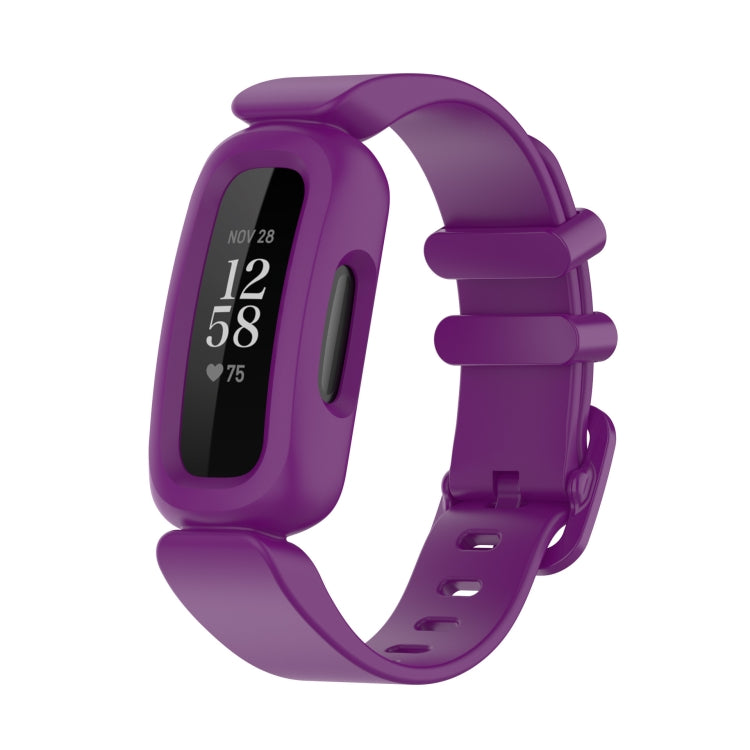xDfind For Fitbit Ace 3 / Inspire2 Silicone Integrated Watch Band(Grape Purple) by xDfind