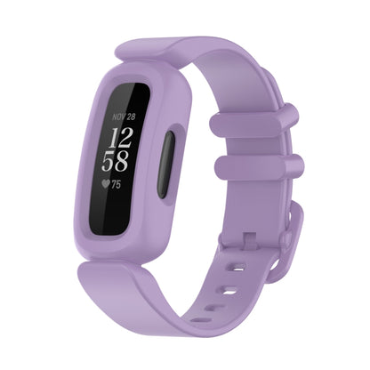 xDfind For Fitbit Ace 3 / Inspire2 Silicone Integrated Watch Band(Light Purple) by xDfind