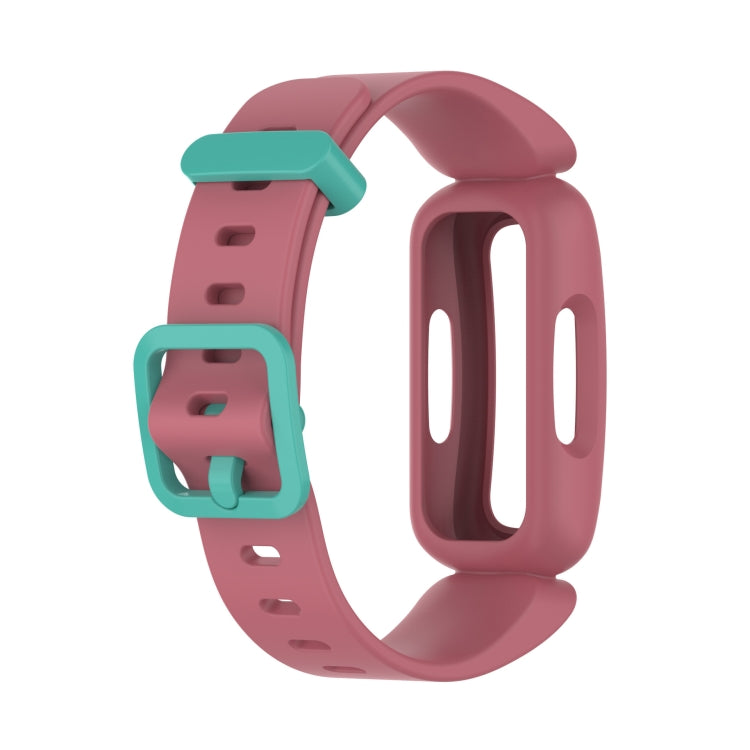 xDfind For Fitbit Ace 3 / Inspire2 Silicone Integrated Watch Band(Watermelon Red Green Buckle) by xDfind