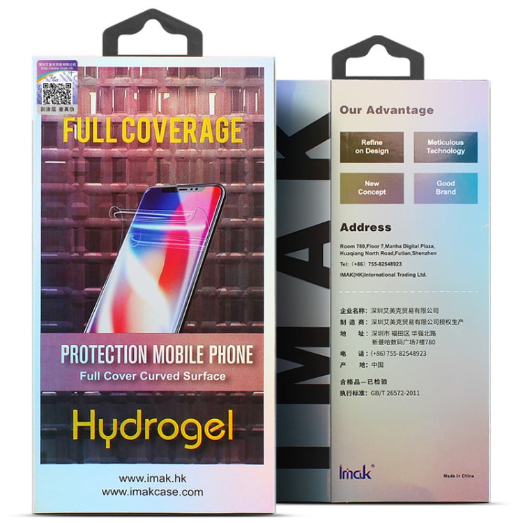 For Honor 50 5G 2 PCS IMAK 0.15mm Curved Full Screen Protector Hydrogel Film Back Protector - Honor Tempered Glass by imak | Online Shopping UK | buy2fix