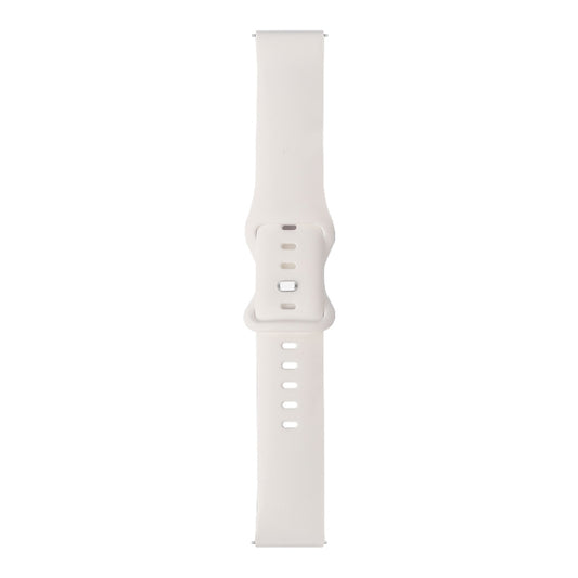 For Huawei Watch GT 2 42mm 8-buckle Silicone Watch Band(White) - Watch Bands by buy2fix | Online Shopping UK | buy2fix