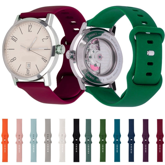 For Huawei Watch GT 2 46mm 8-buckle Silicone Watch Band(Orange) by buy2fix