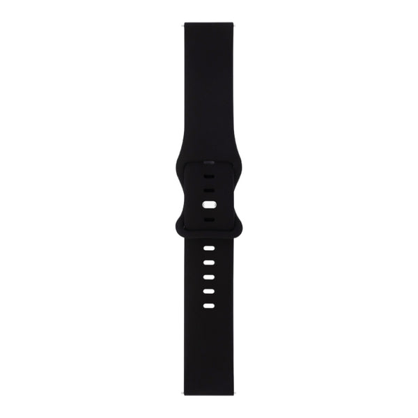 For Amazfit GTR 47mm 8-buckle Silicone Watch Band(Black) by buy2fix